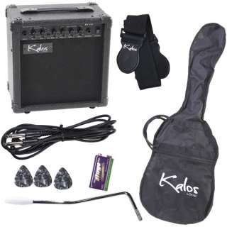 Kalos Electric Guitar Pack 39 Full Size w/ 15W AMP  
