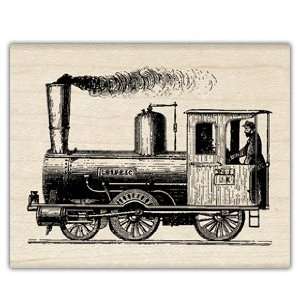 Inkadinkado Mounted Stamp ANTIQUE TRAIN: Office Products