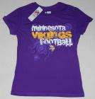Womens Minnesota Vikings Football Team Apparel T Shirt LRG  
