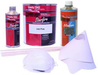 Hot Pink Acrylic Enamel Auto Paint Kit  
