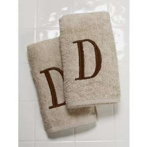  Avanti Linens Monogram Hand Towels Set   2 Piece: Home 