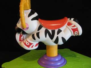 FISHER PRICE GO BABY GO BOUNCE & SPIN ZEBRA MUSIC, SOUNDS  