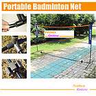 outdoor camping portable volleyball badminton tennis net w carrying 