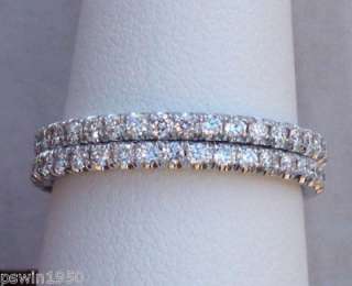 Note This listing is only for two platinum diamond eternity bands 