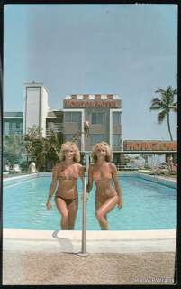 FORT LAUDERDALE FL Horizon Motor Hotel Pool View Girls  
