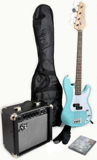   RN PBU 3/4 Size Bass Guitar Package w/Free Amp, Carry Bag & DVD  