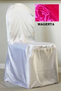 100 WEDDING Satin Banquet Chair Covers for 11 color  