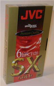 10 JVC T 120 SX Gold Premium VHS Blank Tapes BRAND NEW  