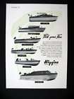 Higgins Inboard Boat Yacht Models boats 1947 print Ad