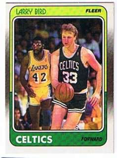 LARRY BIRD 1988 89 Fleer Card # 9 Boston Celtics  