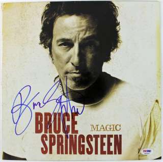 BRUCE SPRINGSTEEN MAGIC SIGNED ALBUM COVER W/ VINYL PSA/DNA #Q02543 