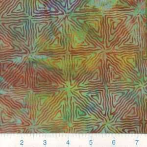  45 Wide Wax Batik Maze Aqua Fabric By The Yard Arts 