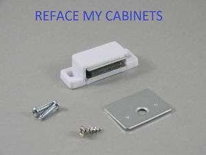 CABINET MAGNETIC CATCH & STRIKE WHITE  
