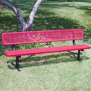  Perforated Metal Park Benches: Patio, Lawn & Garden