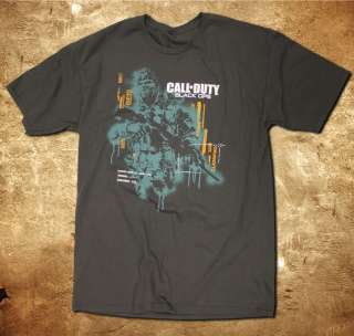 Xbox Ps3 Call of Duty Black Ops Gamer Tee Game T shirt  