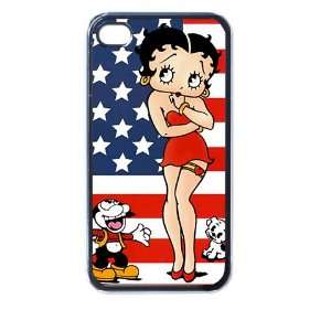  betty boop ve9 iphone case for iphone 4 and 4s black Cell 