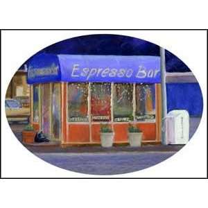  Morning Coffee Espresso Stand Six Note Cards Fine Art 