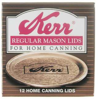 Kerr 00071 12 Count Regular Canning Jar Lids 070610000714  