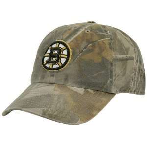   Boston Bruins Camouflage Real Tree Cleanup Adjustable Hat Sports