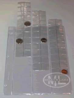 Refill 60 Pocket Coin Pages for Standard 3 Ring Binder  