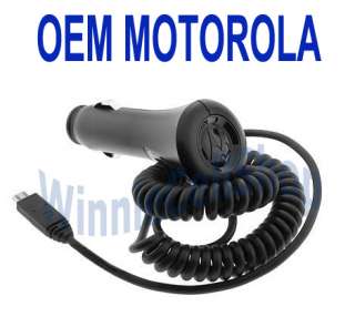   AND OEM MOTOROLA CAR CHARGER FOR CASIO CELL PHONES (ALL CARRIERS