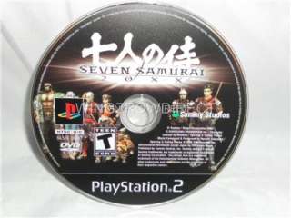 SEVEN SAMURAI 20XX   COMPLETE SONY PS2 GAME   PLAYSTATION 2   TESTED 