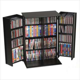   Locking Cabinet Black CD & DVD Media Storage 772398220222  