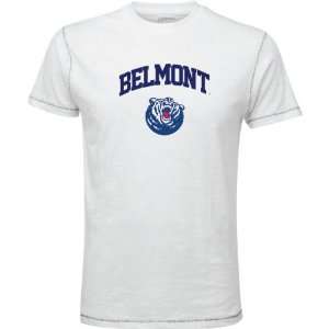  Belmont Bruins White Arch Logo Vintage T Shirt Sports 