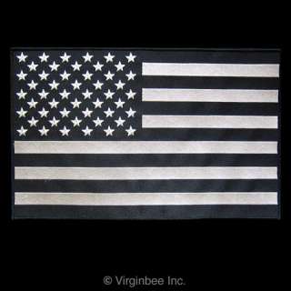 HUGE USA FLAG UNITED STATES AMERICA SUBDUED COLORS BLACK GRAY BIKER 