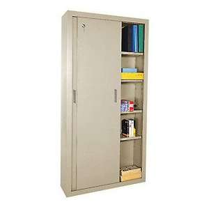  Sliding Door Storage Cabinet 36 X 12 X 72 Tan Everything 
