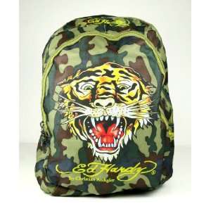  Ed Hardy Tiger Camouflage Backpack   Boys Small 