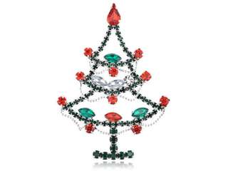Merry Christmas Rhinestone Gem Hanging Lights Holiday Ornament Tree 