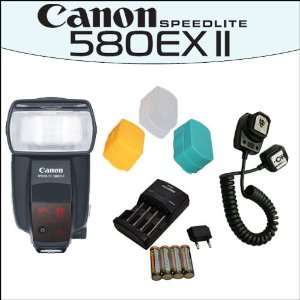  Canon Speedlite 580EX II with Opteka Tri Color Hard Flash 