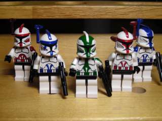 Lego Star Wars Clone Commanders Rex, Gree, Cody, Ponds, Wolffe, Denal 