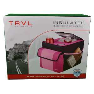   TRVL Insulated Cooler Bag Car Back Seat Organizer Pink: Home & Kitchen