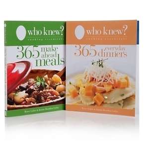 Who Knew? 730 Recipe 2 Book Cooking Essential Set *NEW*  