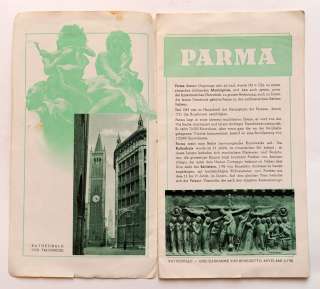 1930s Italy PARMA Vintage Tourism Travel Guide Book Illustrated  