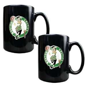  Boston Celtics 2 Piece Matching NBA Ceramic Coffee Mug Set 