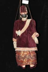   Golden Marionette Handpainted Folk Art Composition Prince Doll  