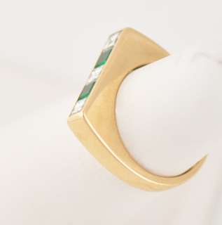 Oscar Heyman Emerald Diamond Ring  