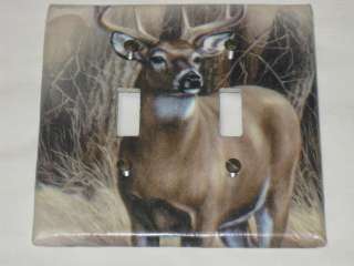 Mossy Oak Camo/Bear/Deer/Moose Light Switch Plate Cover Hunting Lodge 