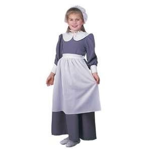  Girls Halloween Colonial Pilgrim Pioneer Play Costume M 