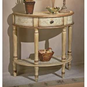     Demilune Console Table (Tuscan Cream Hand Painted): Home & Kitchen