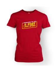 Something Geeky PP   Womens .6 Past Light Speed T shirt   Inspired By 
