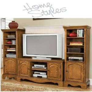 Home Styles Furniture Country Casual Three Piece Entertainment Center 
