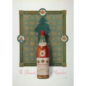 1948 Ad Courvoisier Cognac Brandy Napoleon C. Lemmel   Original Print 