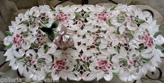 Royal Rose Lace Table Runner Doily Flower 28 Floral