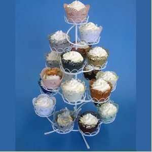  PME White Wire Cupcake Stand: Kitchen & Dining
