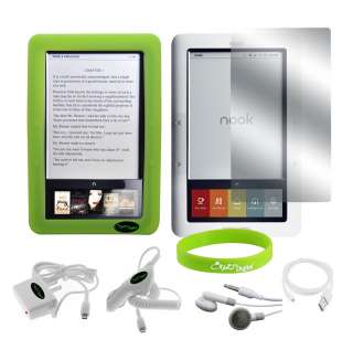 Accessory Grn Skin Case Charger for Barnes Noble Nook  