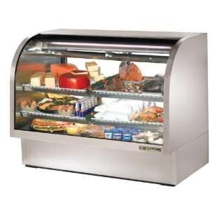   TCGG 60 S 60 Stainless Steel Curved Glass Deli Case 